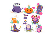 Spooky Cute Halloween Elements, an Object Graphic by Vesvocrea (Thumbnail 4 of 5)