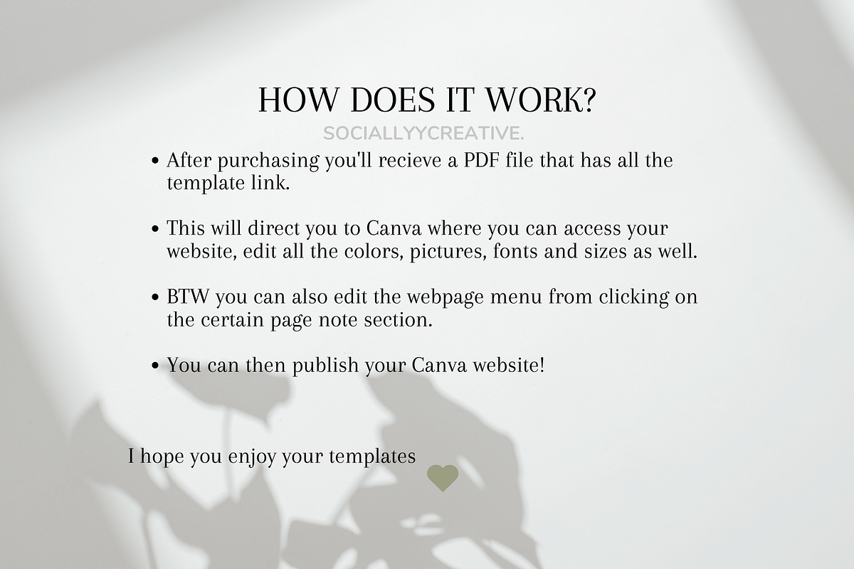 Floral Themed Canva Website Template, a Marketing Template by SociallyyCreative (Photo 10 of 10)