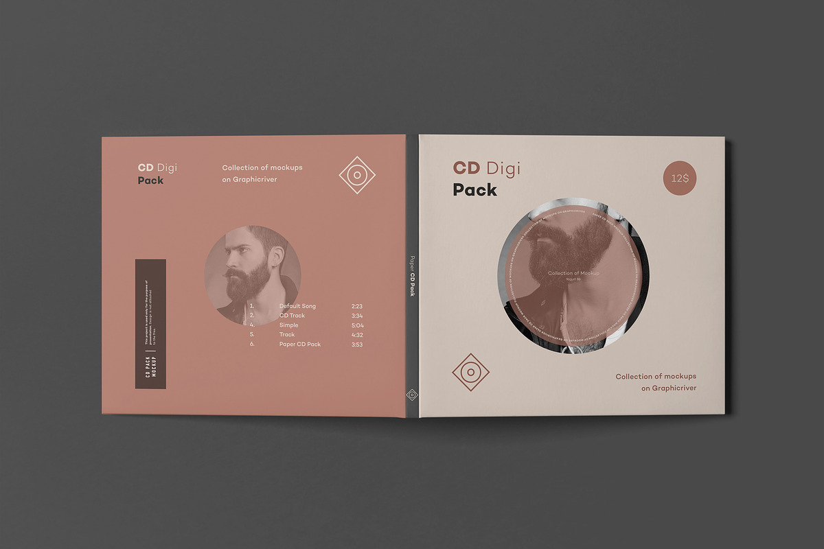 CD Digi Pack Mock-up 2, a Packaging Mockup by Yogurt86 (Photo 14 of 15)