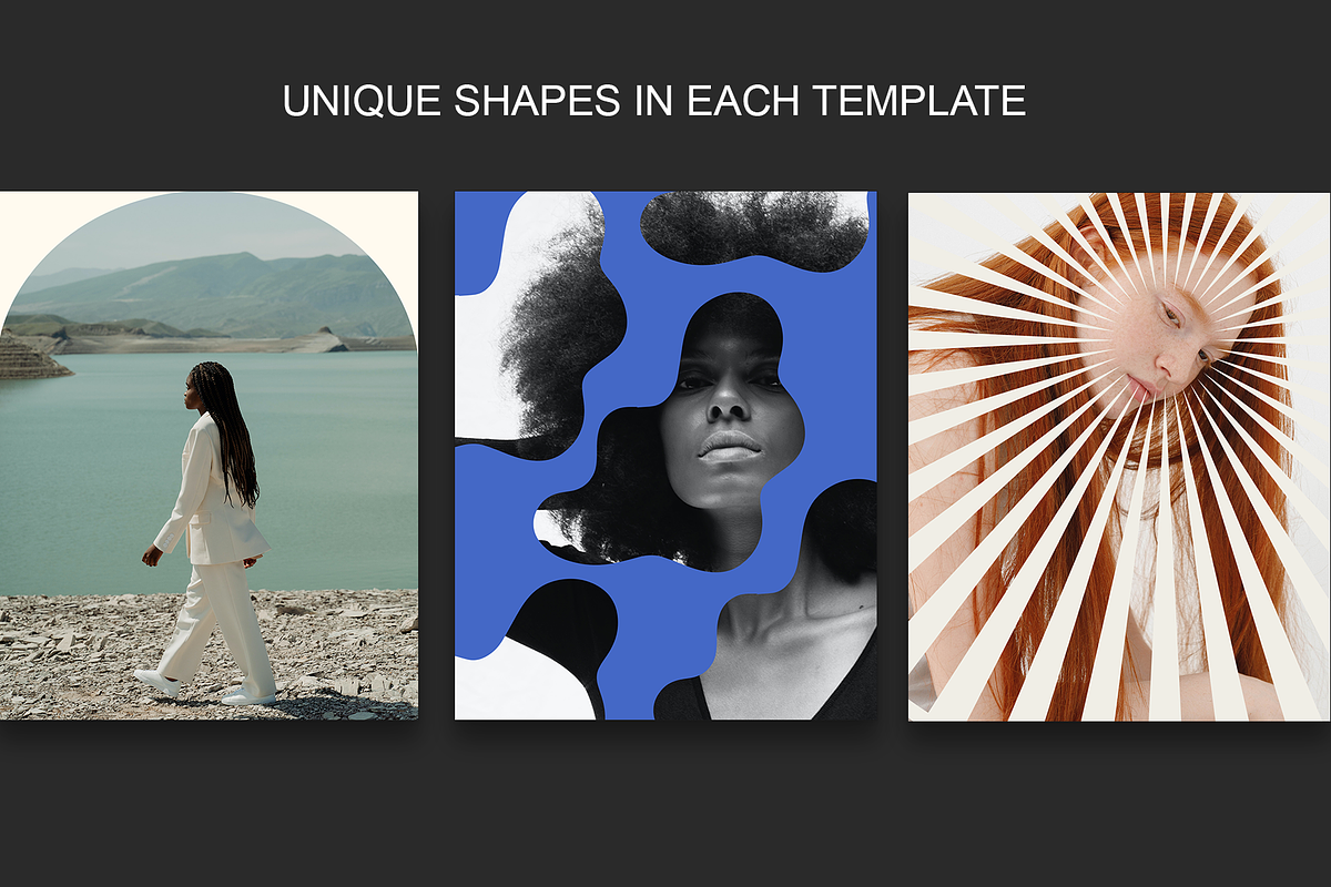 30 Mask templates for Instagram, a Social Media Template by Kristina&Co (Photo 8 of 10)