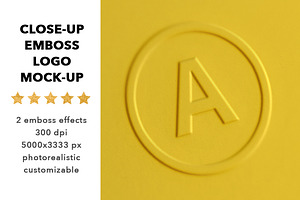 Close-up logo mock up, a Product Mockup by PrintPixel