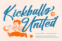 Kickballs United Bold Calligraphy