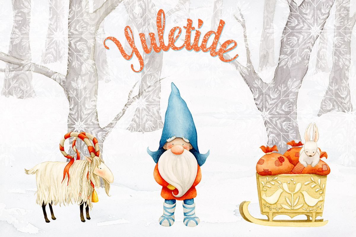 Winter & Christmas Watercolor Bundle, an Illustration by Watercolor Nomads (Photo 2 of 10)