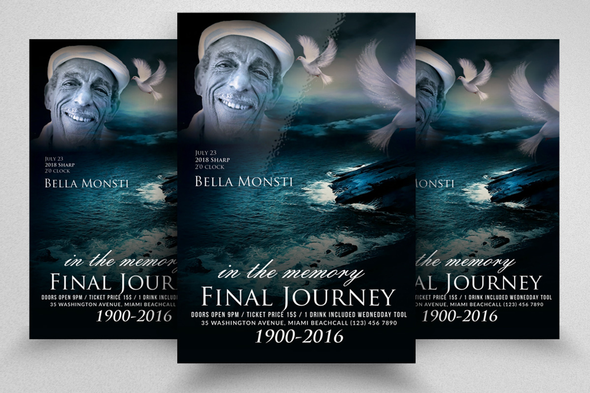 10 Memorial & Funeral Flyer Bundle, a Flyer Template by Business Flyers (Photo 10 of 11)
