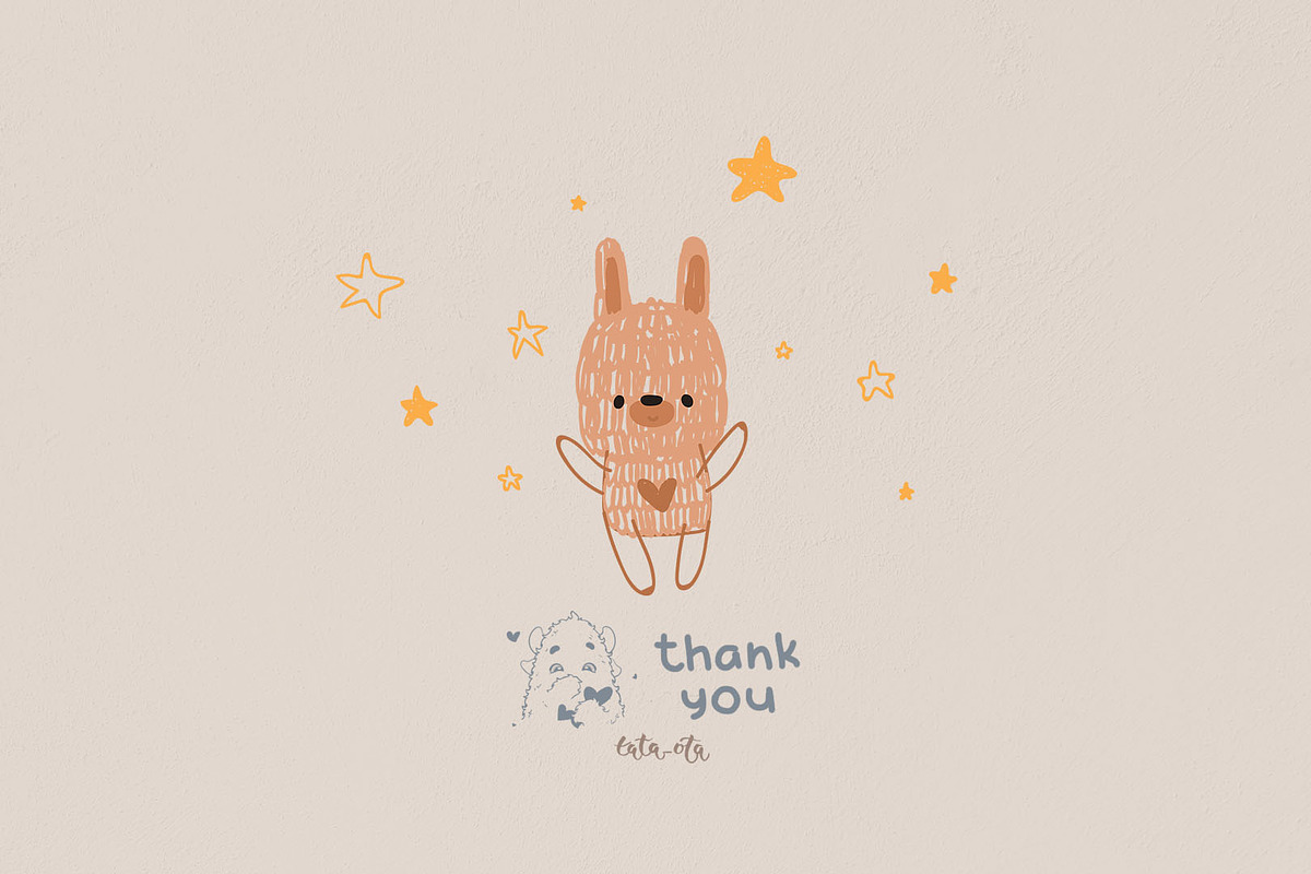 Little city. Cute bunny, an Animal Illustration by tata_ota (Photo 12 of 12)
