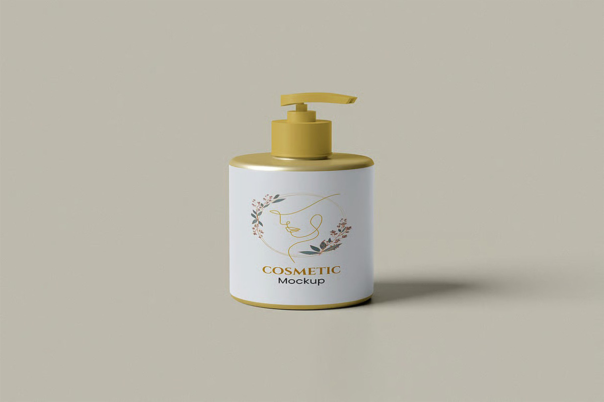 Cosmetic Pump in Hand Mockup, a Packaging Mockup by zpackcreative (Photo 3 of 5)