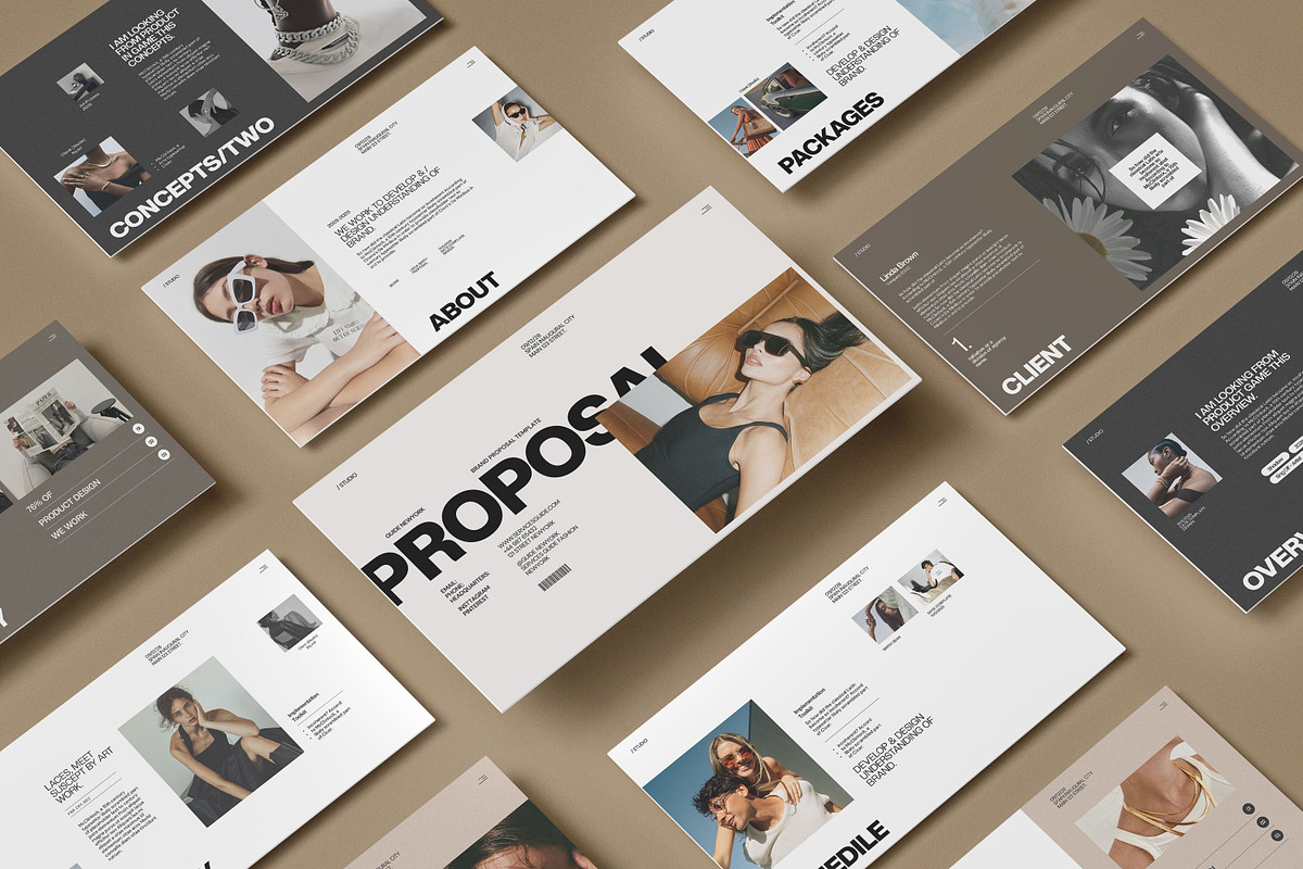 Brand Proposal Presentation Template, a Presentation Template by SlideStock (Photo 2 of 9)