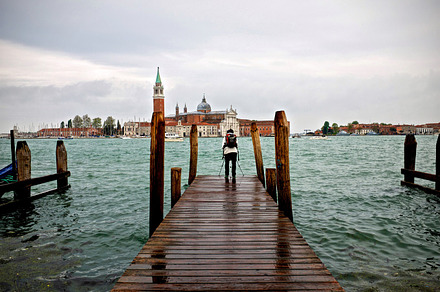 Lines lead to Venice, Italy