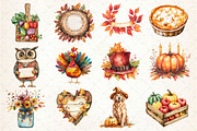 Fall and Thanksgiving Clipart, an Illustration by Dream Creation (Thumbnail 4 of 4)
