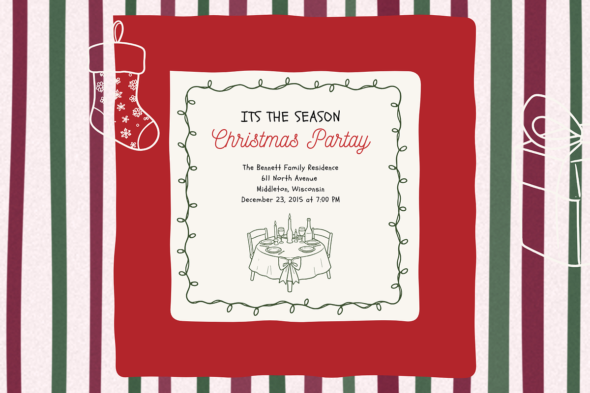 Hand Drawn Christmas Backgrounds, a Background Graphic by digital.incubator.yum (Photo 4 of 8)