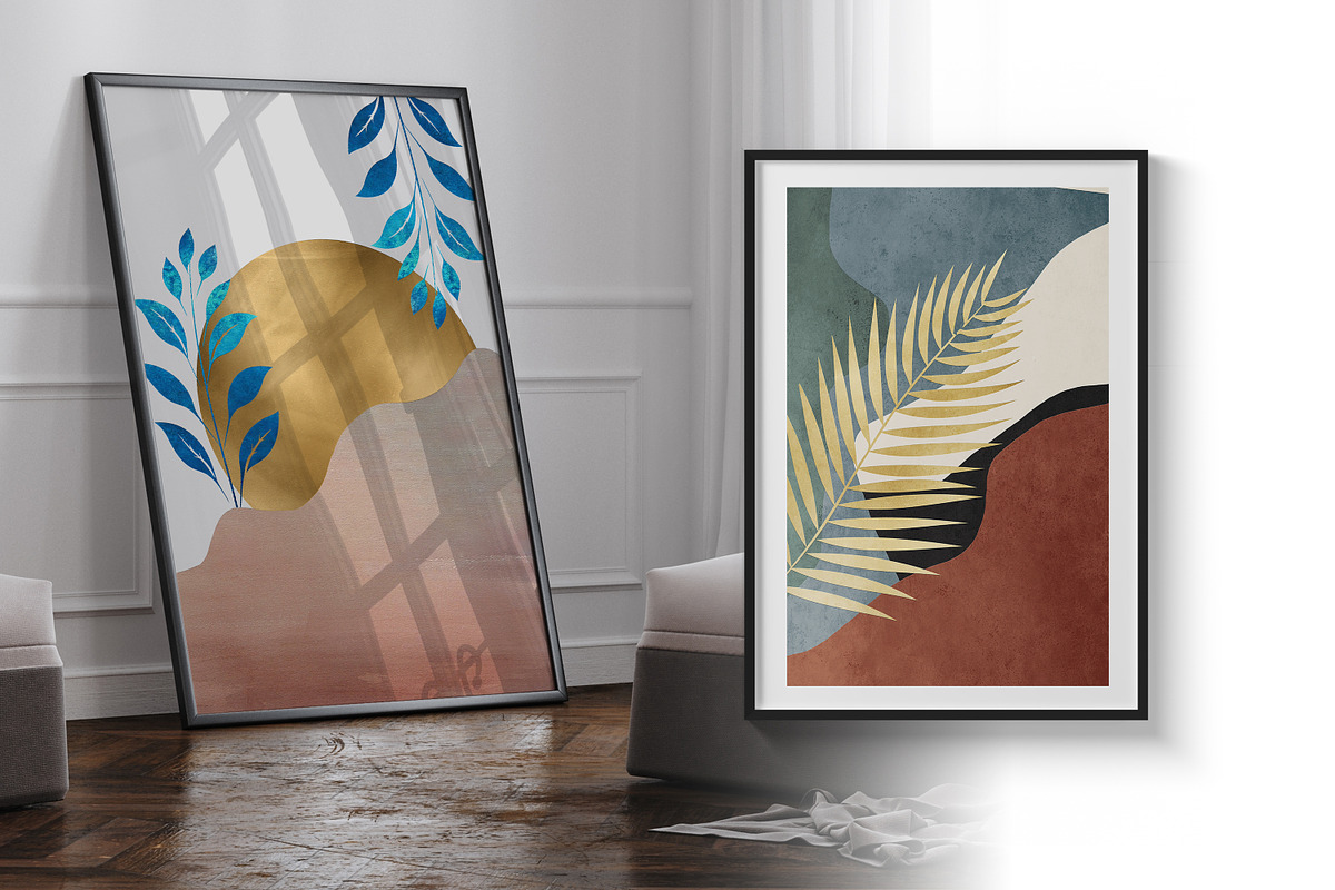 Modern golden female print poster, a Decorative Illustration by Muzi pear studio (Photo 5 of 10)