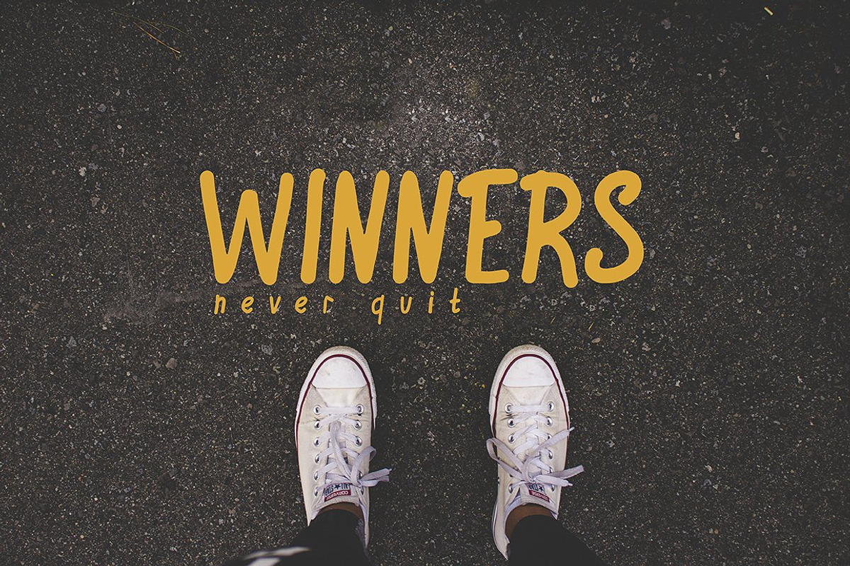 Winflo Handwritten Font, a Sans Serif Font by Mr.Typeman (Photo 3 of 9)