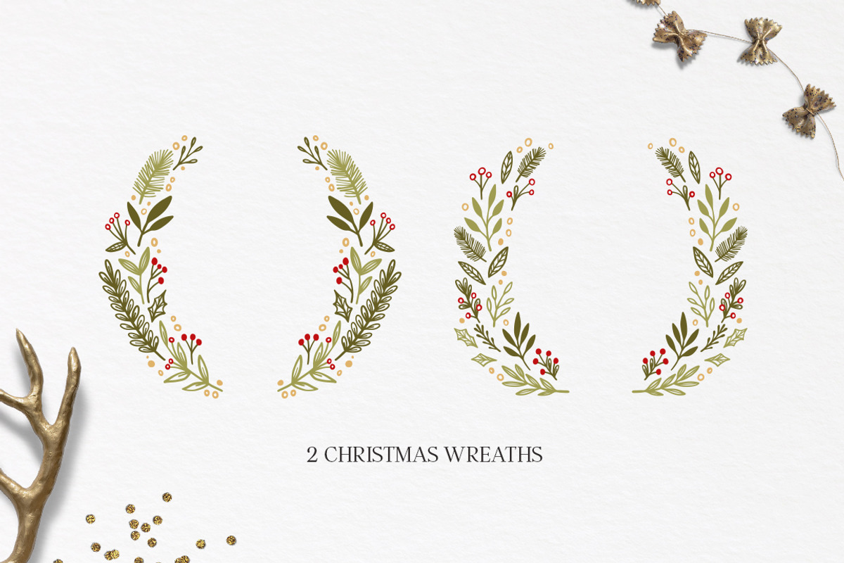 Merry Christmas set, a Decorative Illustration by Kate Macate (Photo 3 of 4)