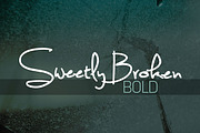 Sweetly Broken Bold, a Script Font by Brittney Murphy Design (Thumbnail 1 of 2)