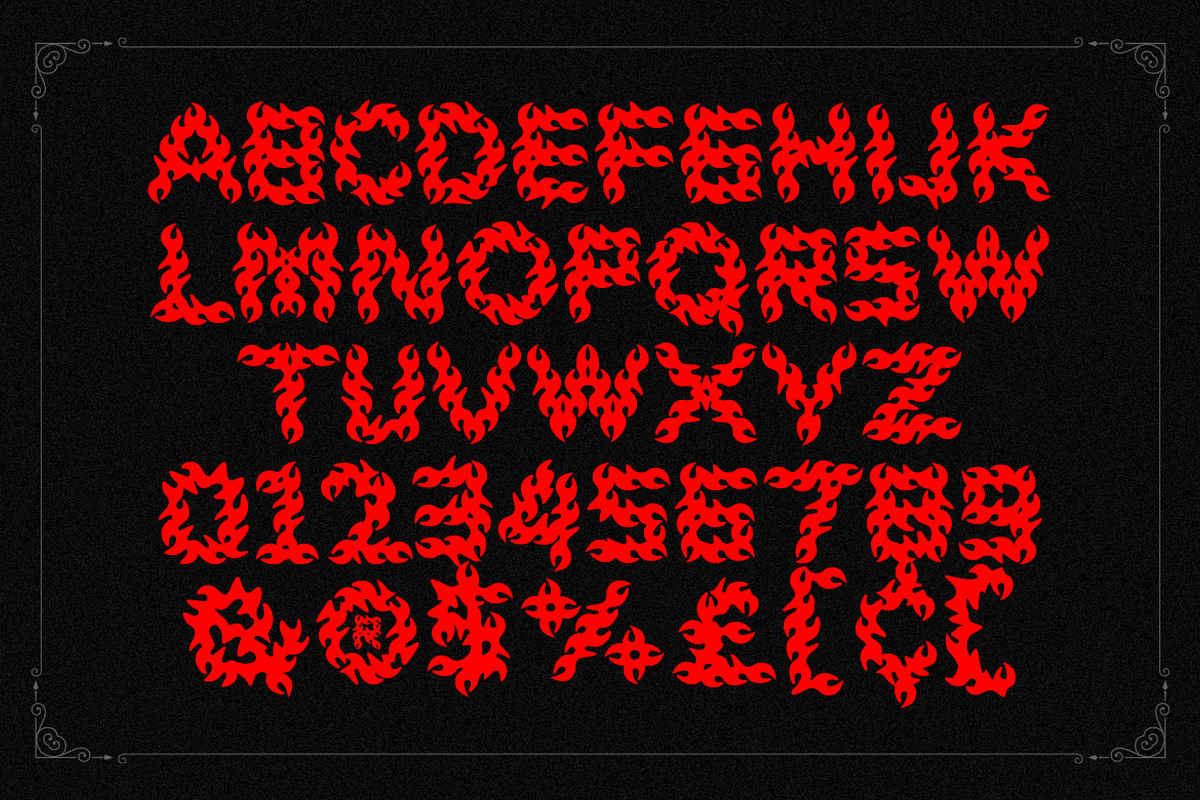 Flame Strike, a Blackletter Font by WisnoetypeCo (Photo 6 of 6)