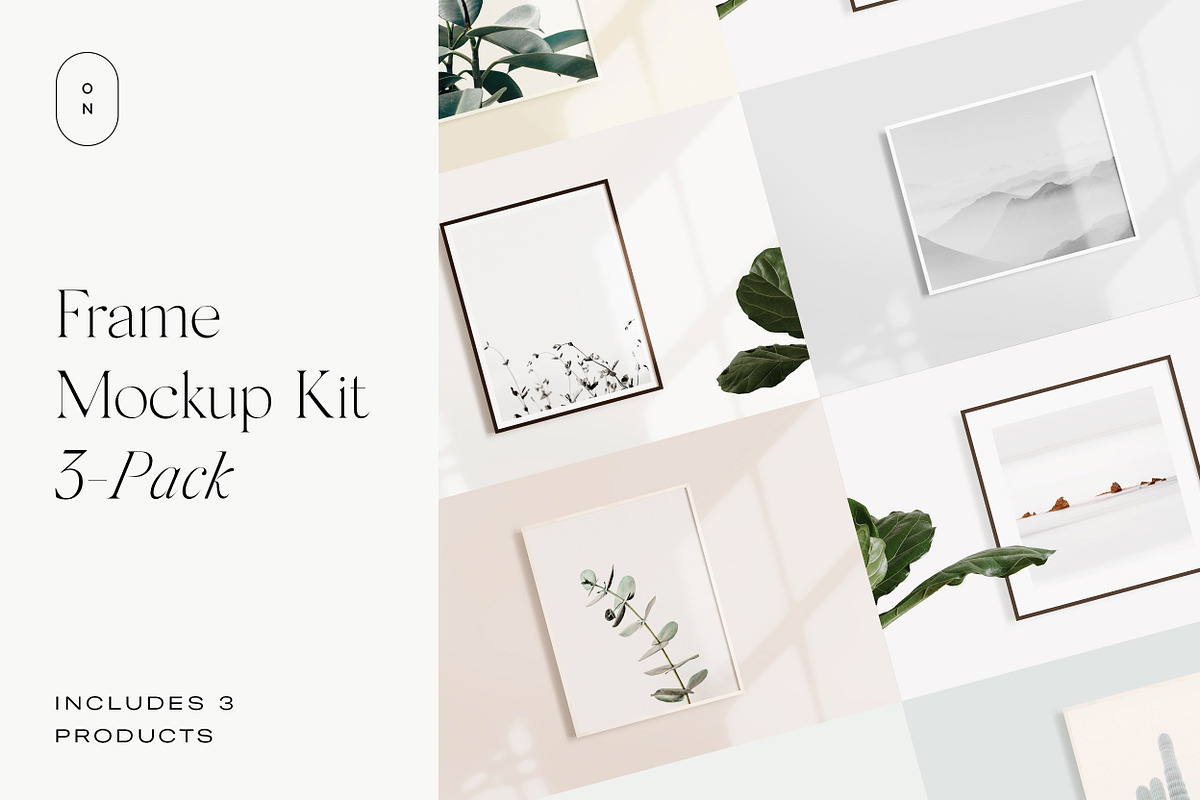 Frame Mockup Kit 3-Pack, a Print Template by October November (Photo 1 of 6)