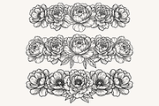 Peony Flower Line Art Illustration, a Decorative Illustration by Kusumaillustration (Thumbnail 5 of 15)