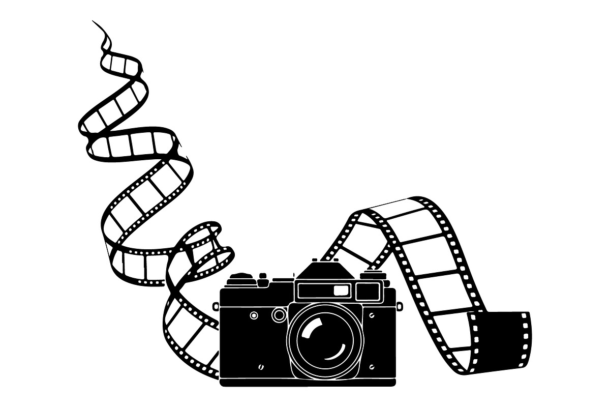 Vintage Camera Film Silhouette, an Object Illustration by yasushie (Photo 20 of 31)