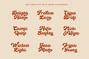 Aspirant Retro Script Font, a Script Font by RantautypeStudio (Thumbnail 7 of 13)
