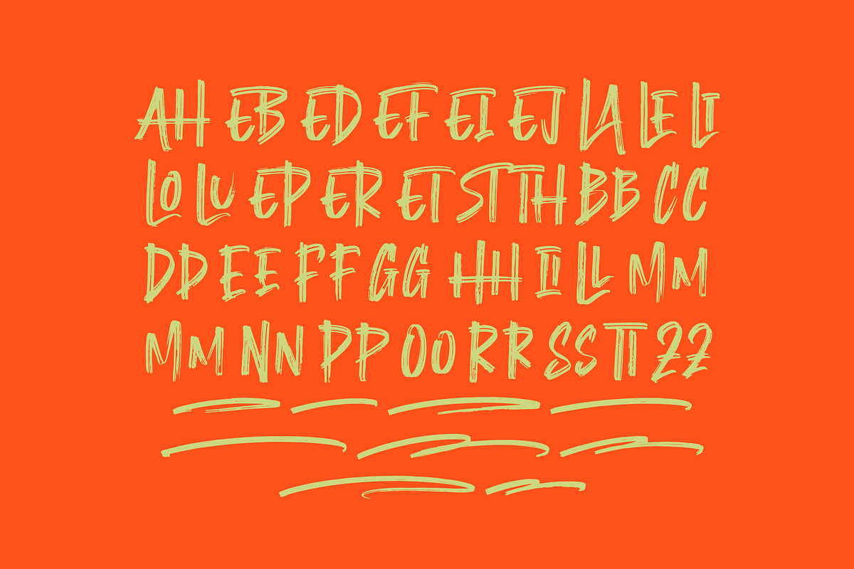Montha Stroner Display Brush Font, a Script Font by Letterena Studios Script (Photo 13 of 15)