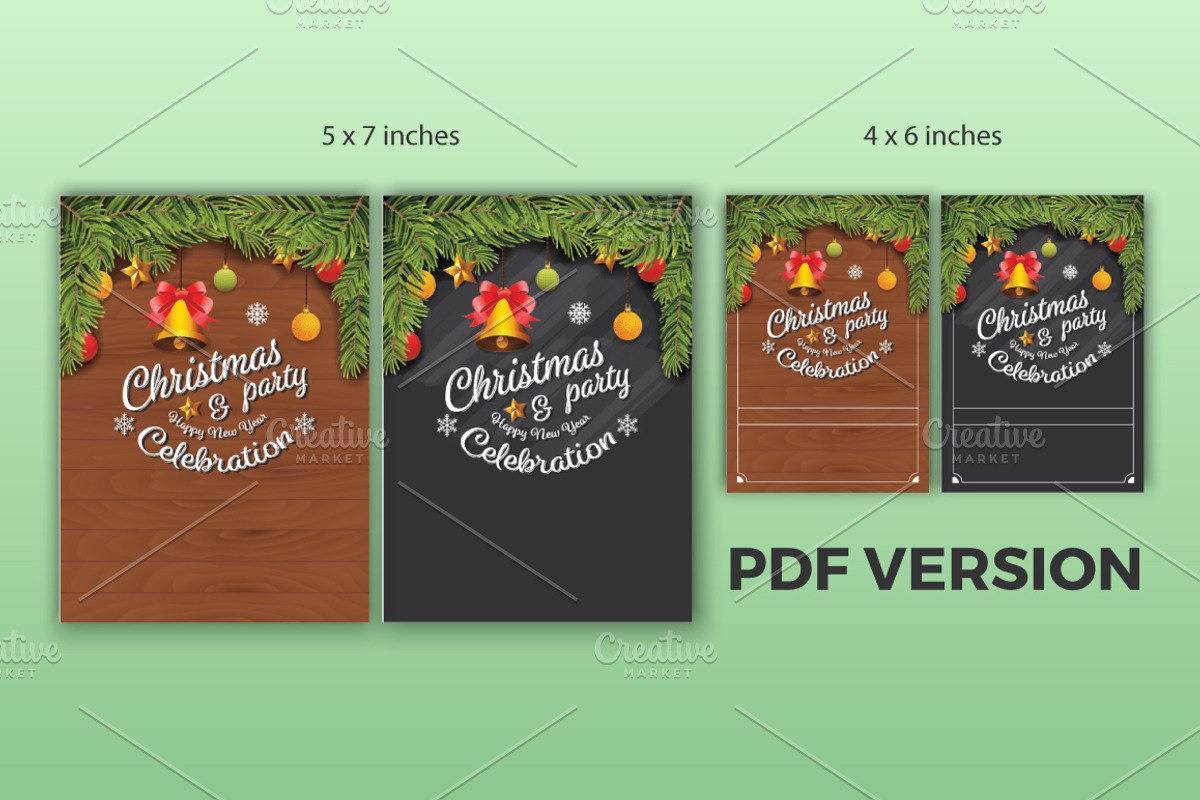Christmas Party Invitation Template, an Invitation Template by Raftel (Photo 4 of 4)