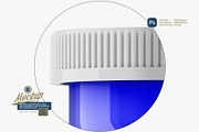 Blue Pills Bottle Mockup, a Packaging Mockup by Reformer Mockup (Thumbnail 2 of 6)
