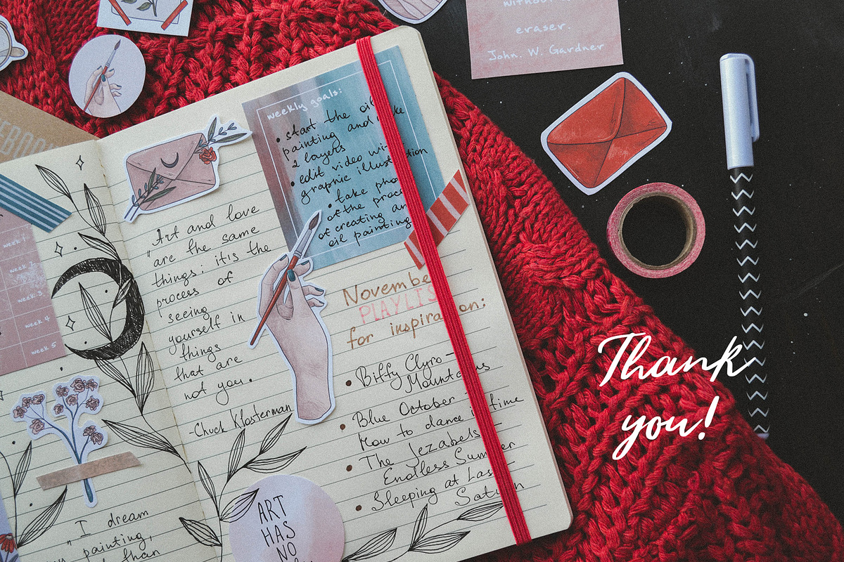 Artist collection. Art supplies, an Illustration by Scarlet Heath Art (Photo 15 of 15)