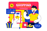 10 Augmented Reality Shopping, a Technology Illustration by denayunebgt (Thumbnail 1 of 4)