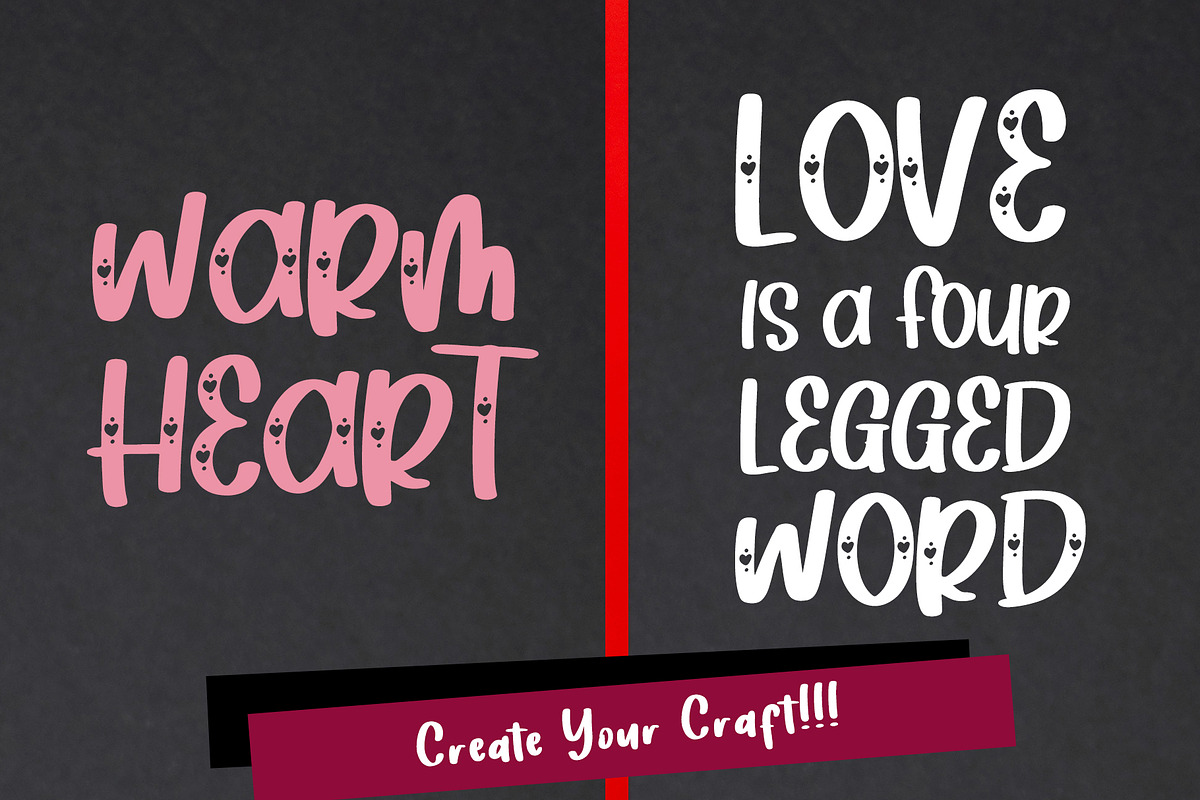 Heart Love - Lovely Font Duo preview 2