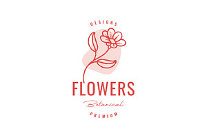 daisy flower plant simple logo, a Branding & Logo Template by devastd