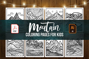 MOUNTAIN Coloring Pages for Kids