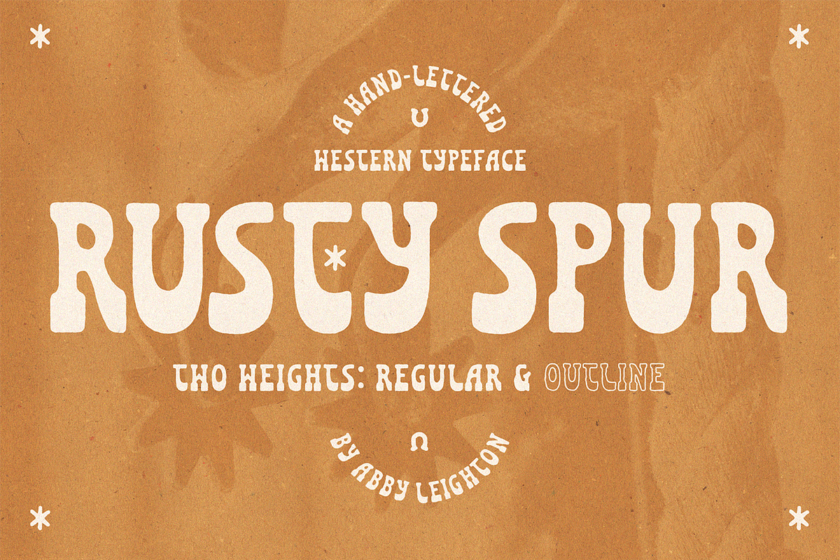 RUSTY SPUR by Abby Leighton, a Slab Serif Font by Abby Leighton Studio (Photo 2 of 7)