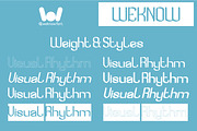 Visual Rhythm font, a Font by weknow (Thumbnail 7 of 8)