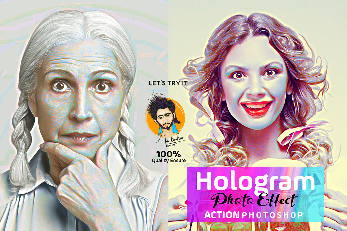 Hologram Photo Effect PS Action, an Action Add-On by MRI STUDIO (Photo 17 of 18)