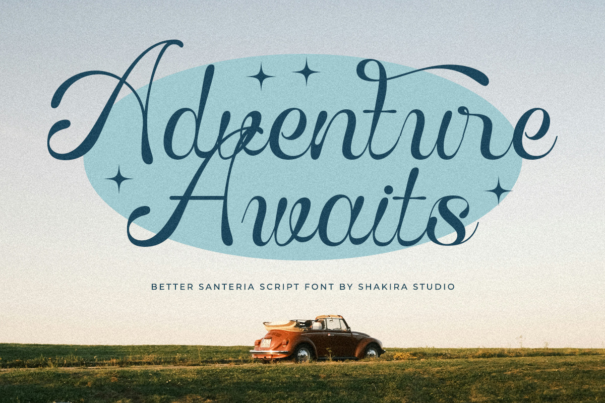 Better Santeria - Handwritten Script, a Script Font by Shakira Studio (Photo 8 of 10)