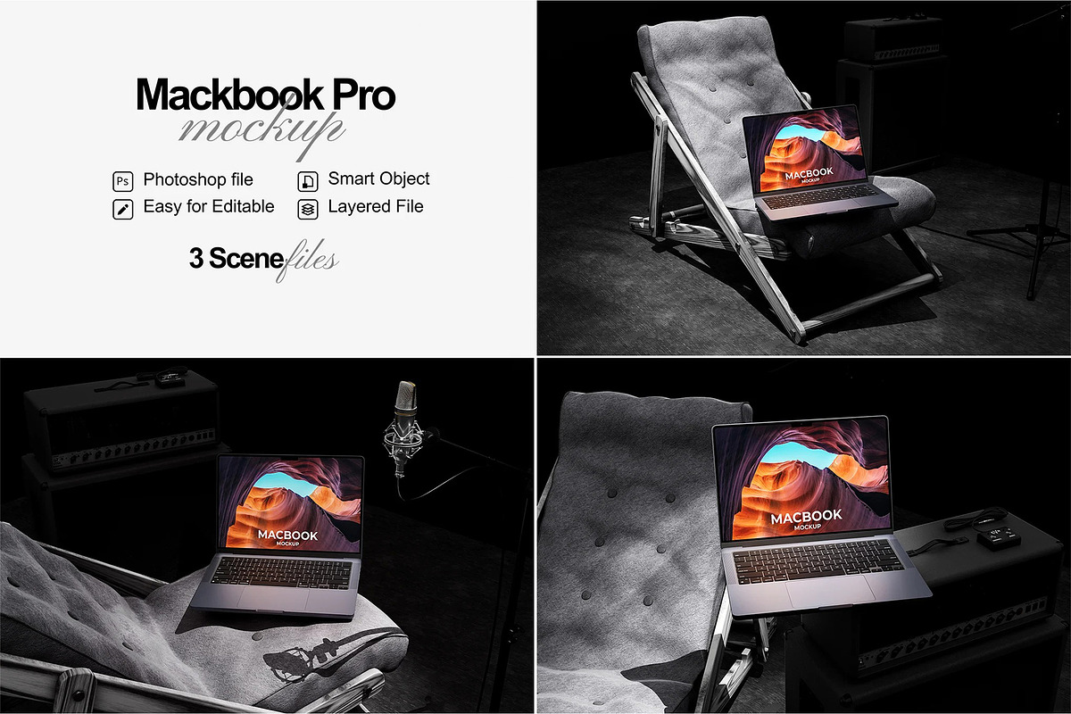 Macbook Mockup, a Mac Mockup by SilverStudio778