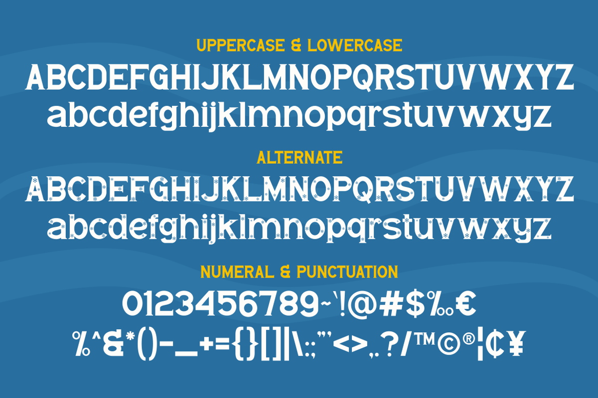 Subwinter Holiday Font, a Serif Font by MaikoHatta (Photo 2 of 7)