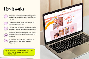 Peach Wix Store Website Template