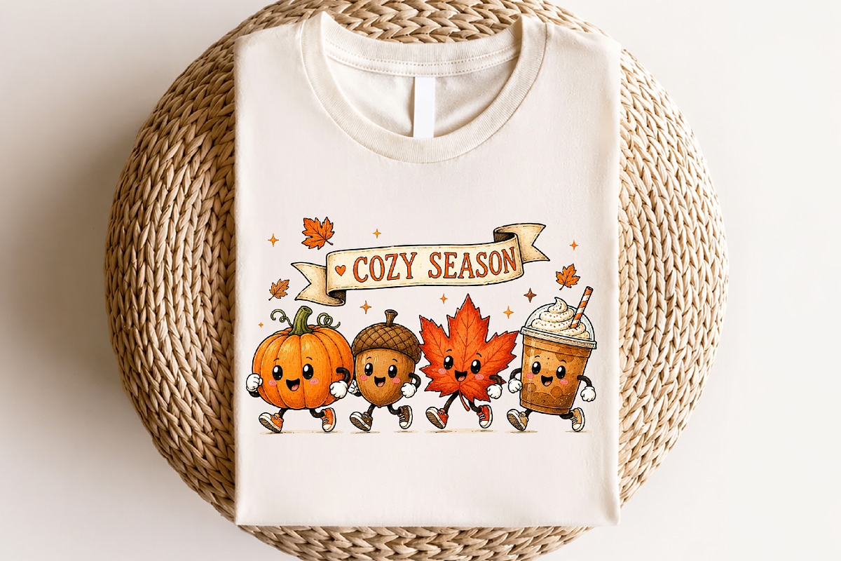 Cozy Season Fall Pumpkin Autumn, a Seasonal Illustration by CraftArtStudio (Photo 4 of 4)