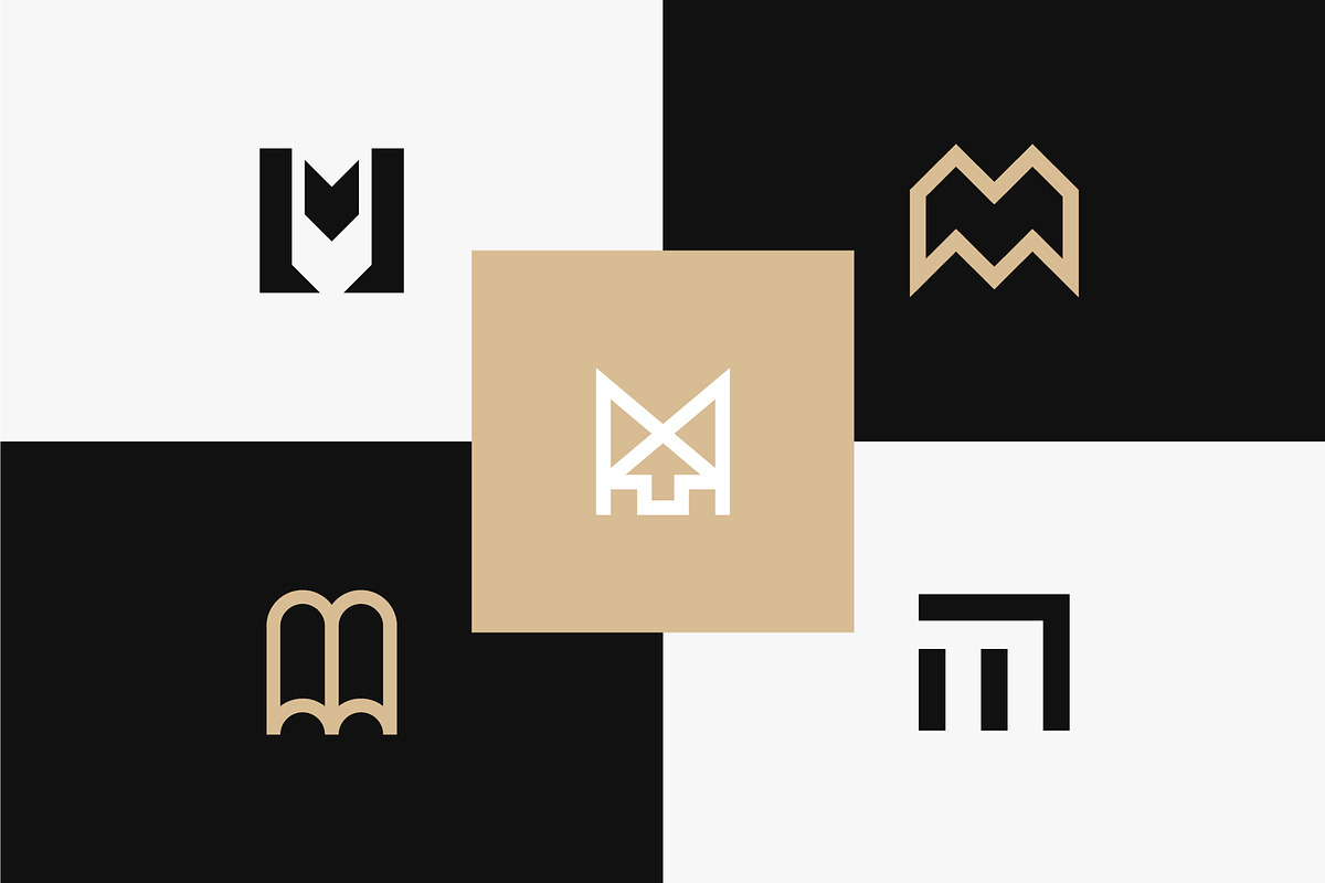 25 Monogram Letter M Logo, a Branding & Logo Template by Lightsense (Photo 5 of 10)