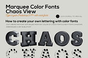 Marquee Chaos View - Color Fonts, a Font by TVartworks (Thumbnail 8 of 12)