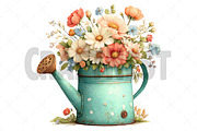 Spring Watering Clipart, an Illustration by Craft Nest (Thumbnail 12 of 12)