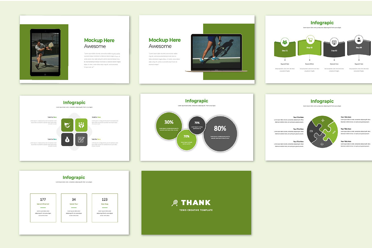 Giona Tenis PowerPoint Tempate, a Presentation Template by Overcloud (Photo 4 of 4)