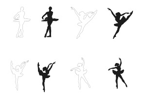 Ballet Ballerina Figure Poses