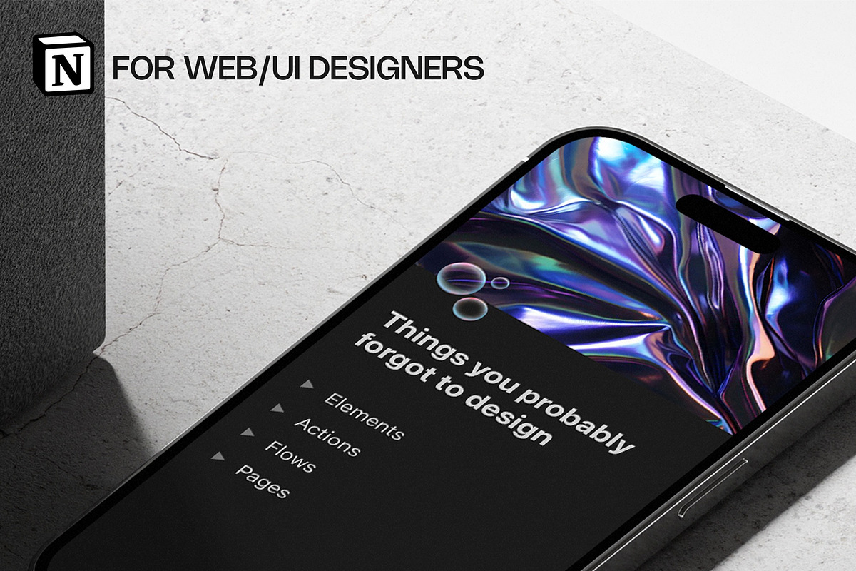 Things you probably forgot to design, an UI Kit Template by existacial