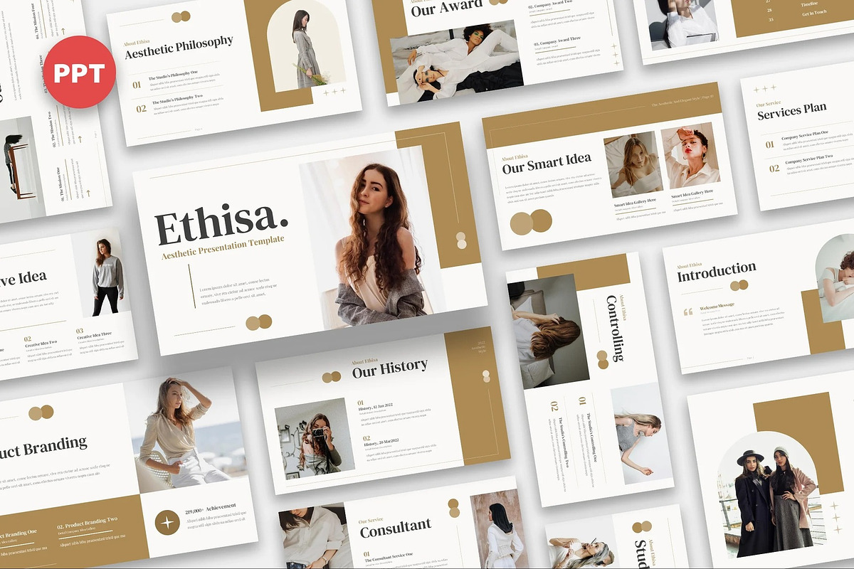 Ethisa - Aesthetic Powerpoint, a Presentation Template by Fit-tee (Photo 1 of 6)