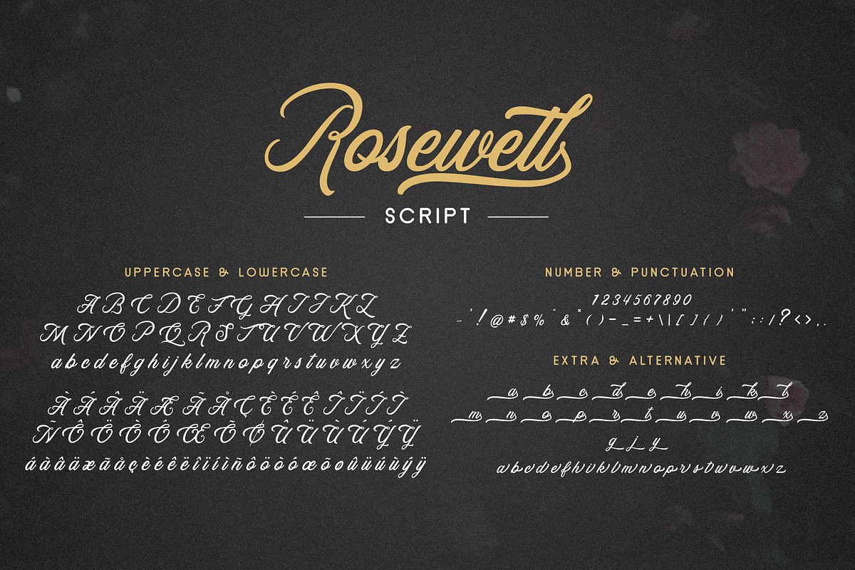 Rosewell Font Collection preview 7