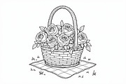 Flower Basket Bundle, an Illustration by musafir_fashion (Thumbnail 5 of 9)