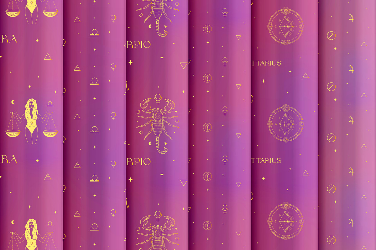 Zodiac Signs Horoscope Illustrations, a Graphic by Olya Creative (Photo 34 of 37)