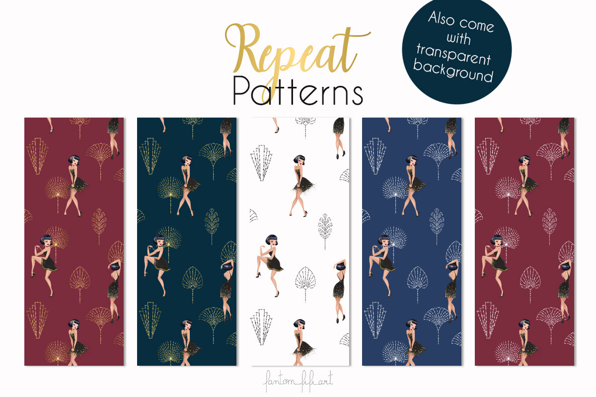 Modern flappers collection, an Illustration by Fantom Fifi Art (Photo 5 of 6)
